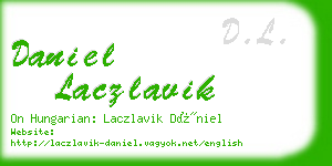 daniel laczlavik business card